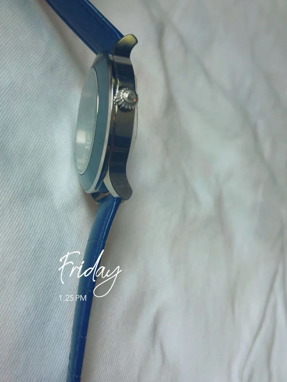 Swarovski Blue Crystal Dial and Strap Women's Watch